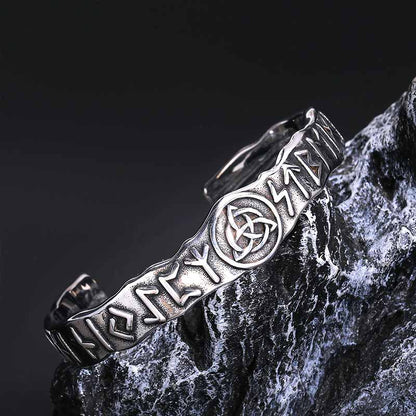 Viking Rune Triangle Knot Stainless Steel Bracelet