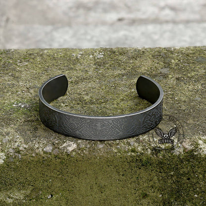 Viking Symbol Stainless Steel Cuff Bracelet