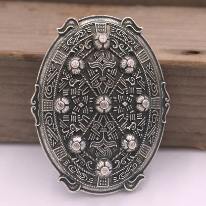 Viking Zinc Alloy Turtle Fibula Brooch