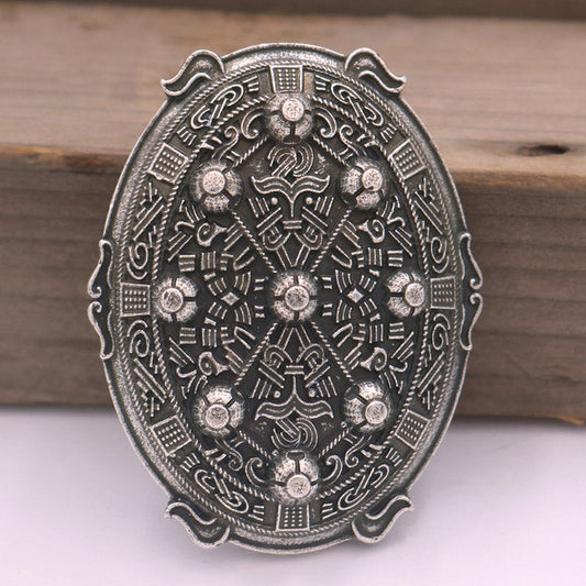 Viking Zinc Alloy Turtle Fibula Brooch