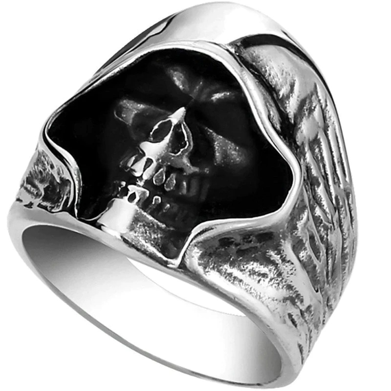 316l Stainless Steel Zombie Skeleton Ring / Unique Jewelry in Punk Style
