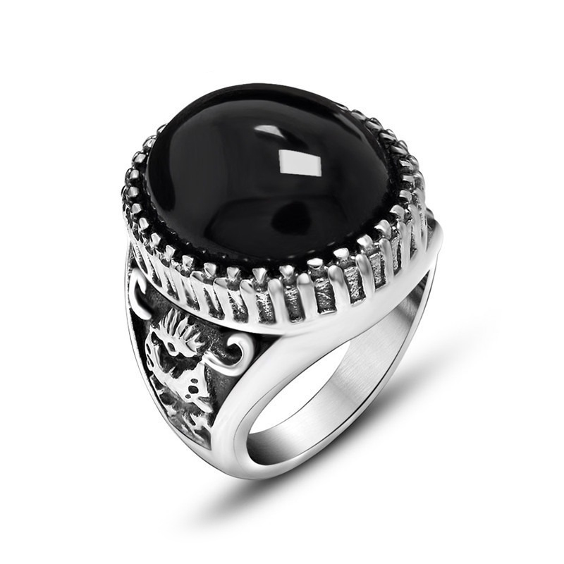 Design and Rings With Big Stone / Cool Stainless Steel Jewelry