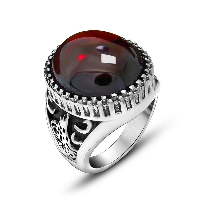 Design and Rings With Big Stone / Cool Stainless Steel Jewelry
