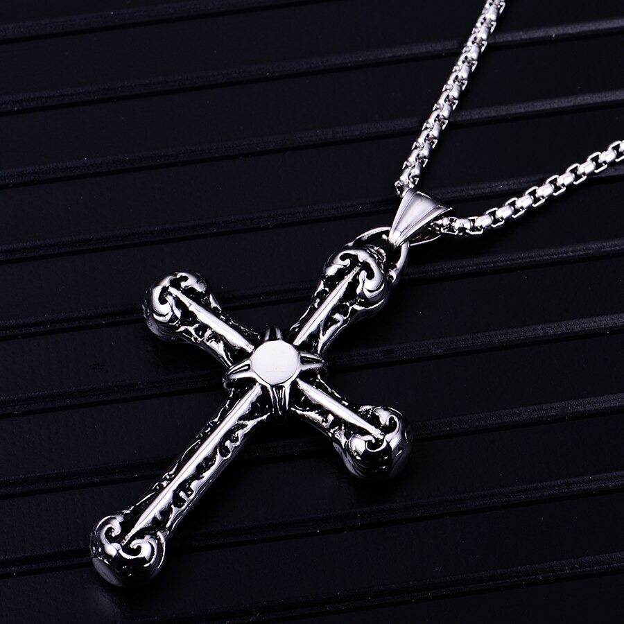 Pendant Cross With 925 Sterling Silver / Gothic Jewelry for and