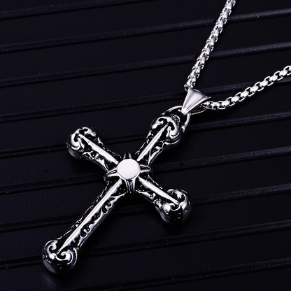 Pendant Cross With 925 Sterling Silver / Gothic Jewelry for and