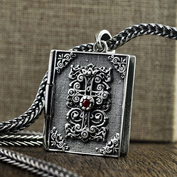 Silver Religious Pendant of Saint Soul / Real Sterling Silver Jewelry
