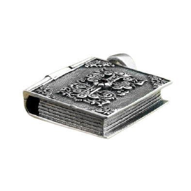 Silver Religious Pendant of Saint Soul / Real Sterling Silver Jewelry