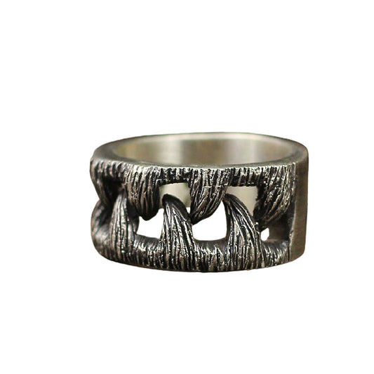 Stainless Steel Monster Teeth Ring / Unique Gothic and Jewelry
