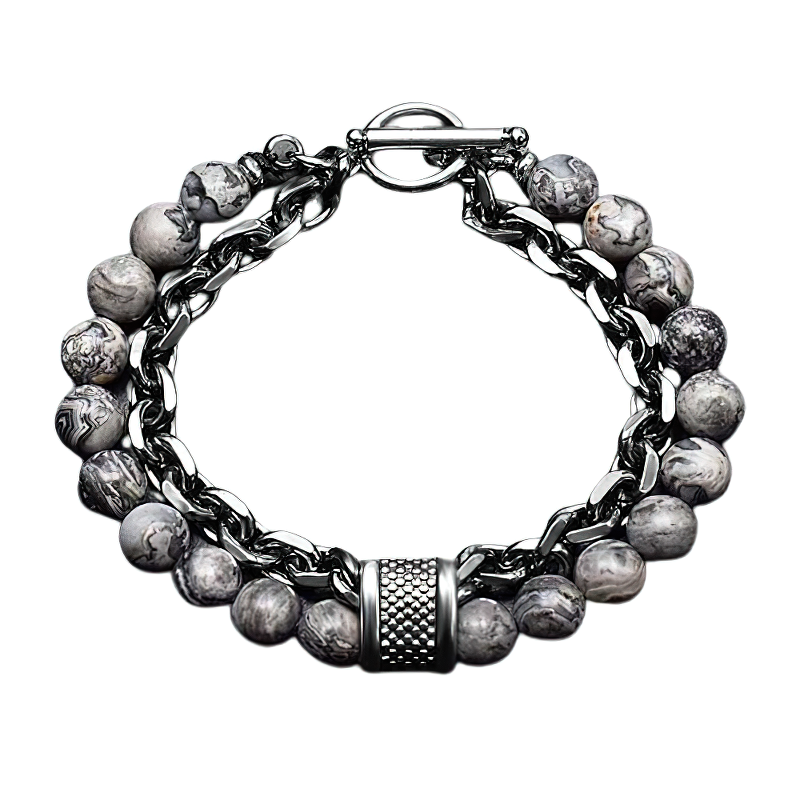Jewelry / Cool Stainless Steel Bracelet With Stones / Rock Style Alloy Bracelet
