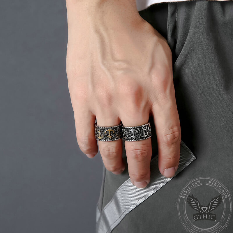 Anchor Stainless Steel Marine Ring
