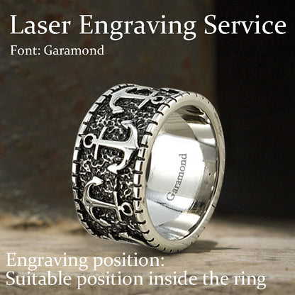 Anchor Stainless Steel Marine Ring