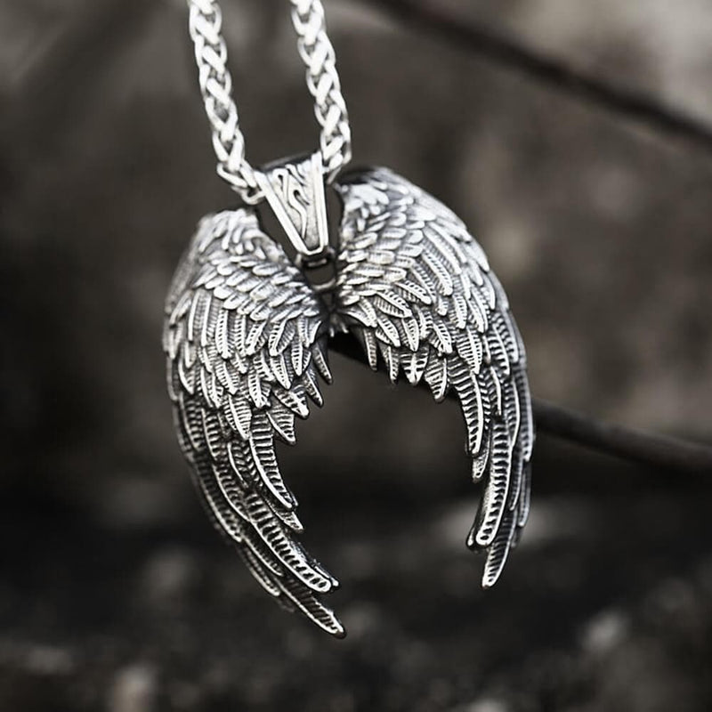 Angel Wings Stainless Steel Pendant