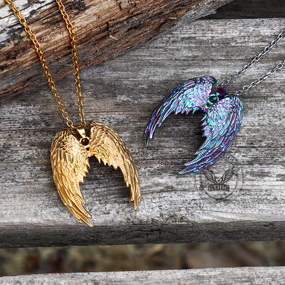 Angel Wings Stainless Steel Pendant