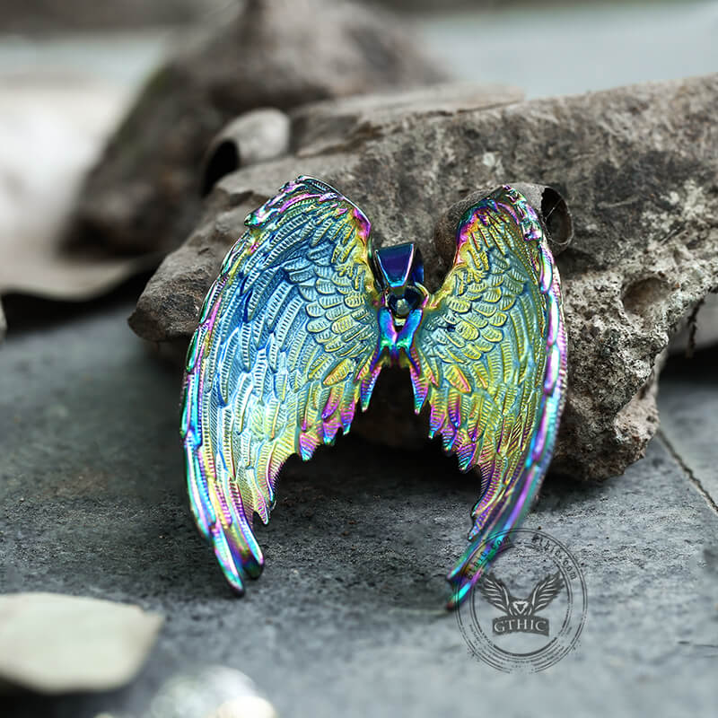Angel Wings Stainless Steel Pendant