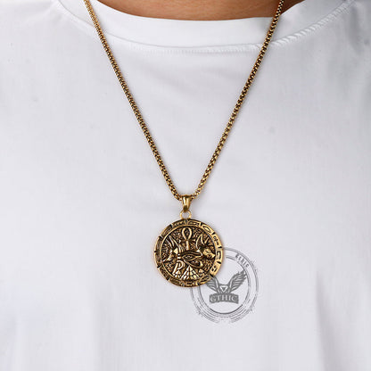 Anubis Ankh Cross Stainless Steel Pendant
