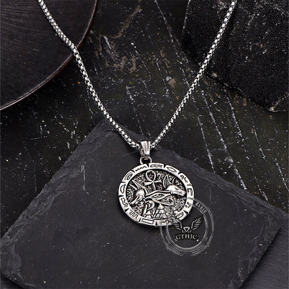 Anubis Ankh Cross Stainless Steel Pendant
