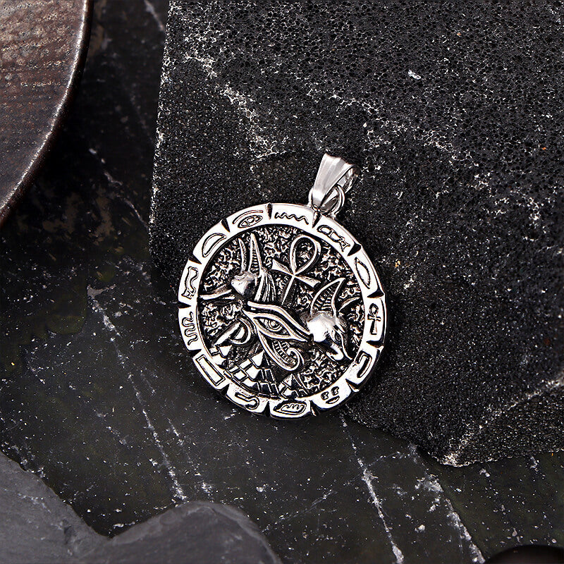 Anubis Ankh Cross Stainless Steel Pendant