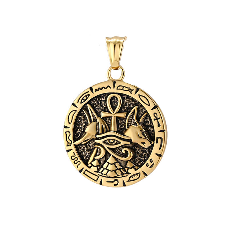 Anubis Ankh Cross Stainless Steel Pendant