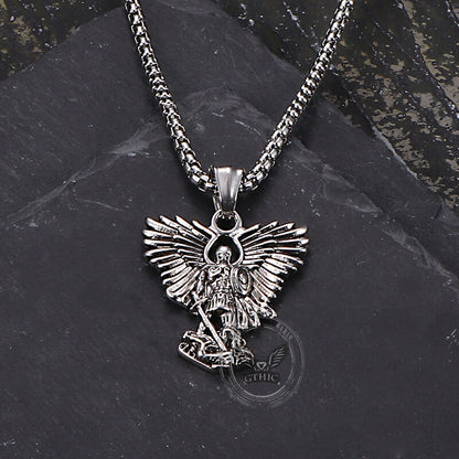 Archangel Saint Michael Stainless Steel Pendant