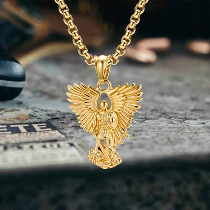 Archangel Saint Michael Stainless Steel Pendant