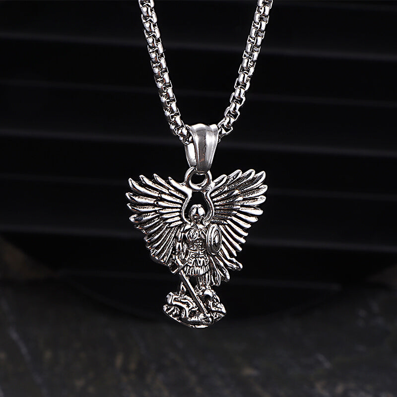 Archangel Saint Michael Stainless Steel Pendant