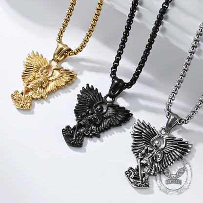 Archangel Saint Michael Stainless Steel Pendant