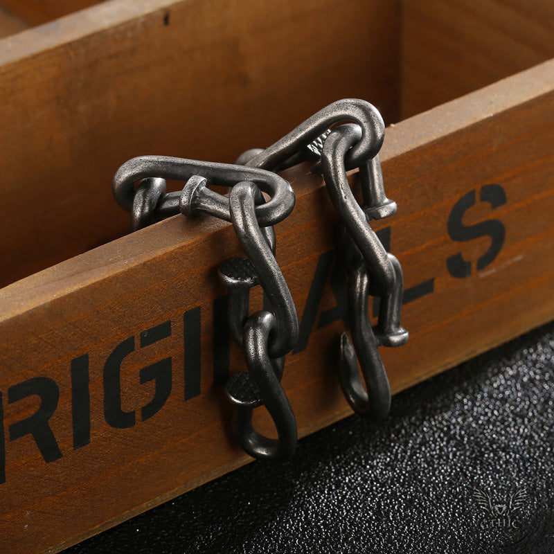 Bent Nail Stainless Steel Necklace