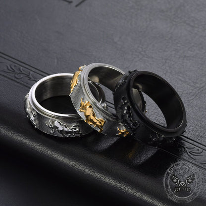 Bull Stainless Steel Spinner Ring