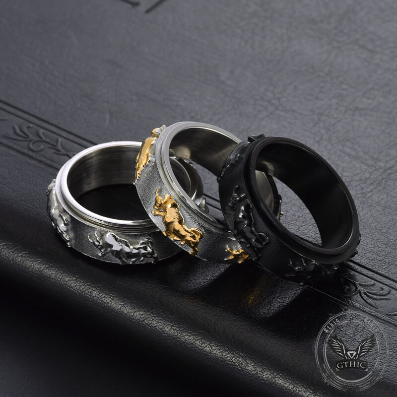 Bull Stainless Steel Spinner Ring