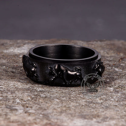 Bull Stainless Steel Spinner Ring