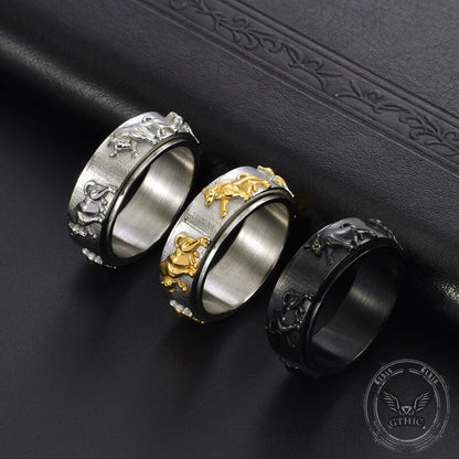 Bull Stainless Steel Spinner Ring