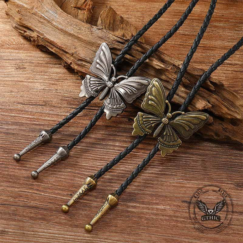 Butterfly Alloy Animal Bolo Tie