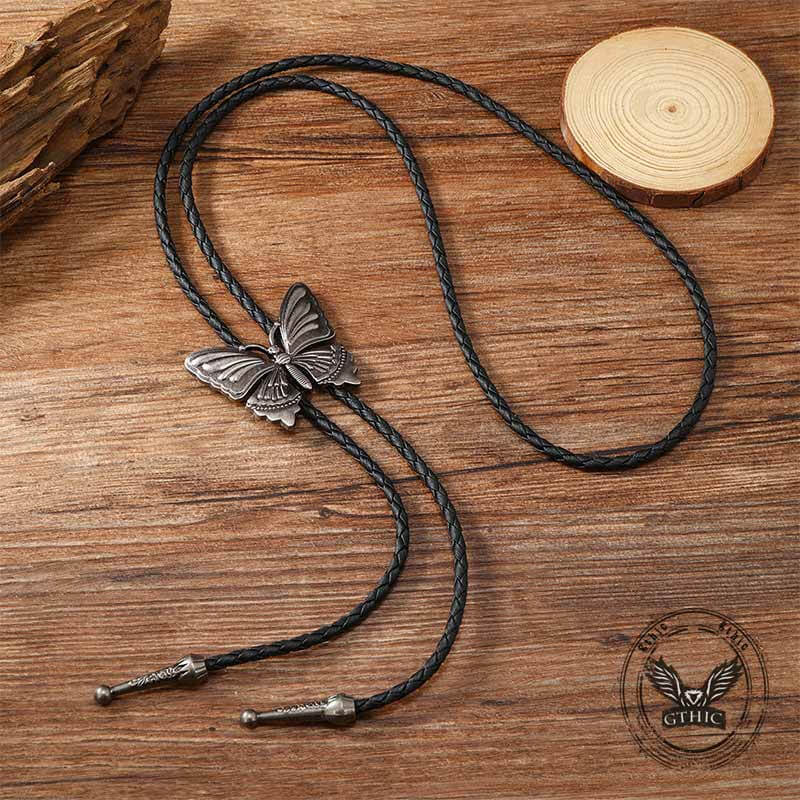 Butterfly Alloy Animal Bolo Tie