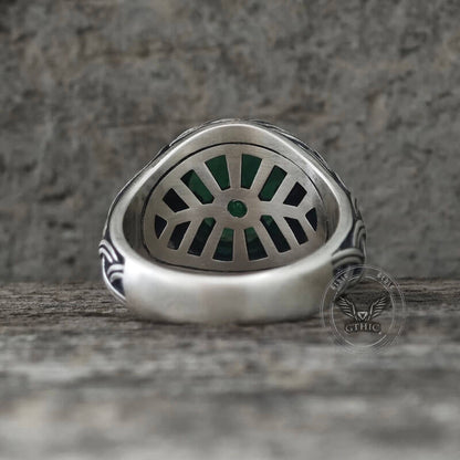 Celtic Knot Gemstone Sterling Silver Ring