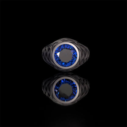 Celtic Knot Gemstone Sterling Silver Ring