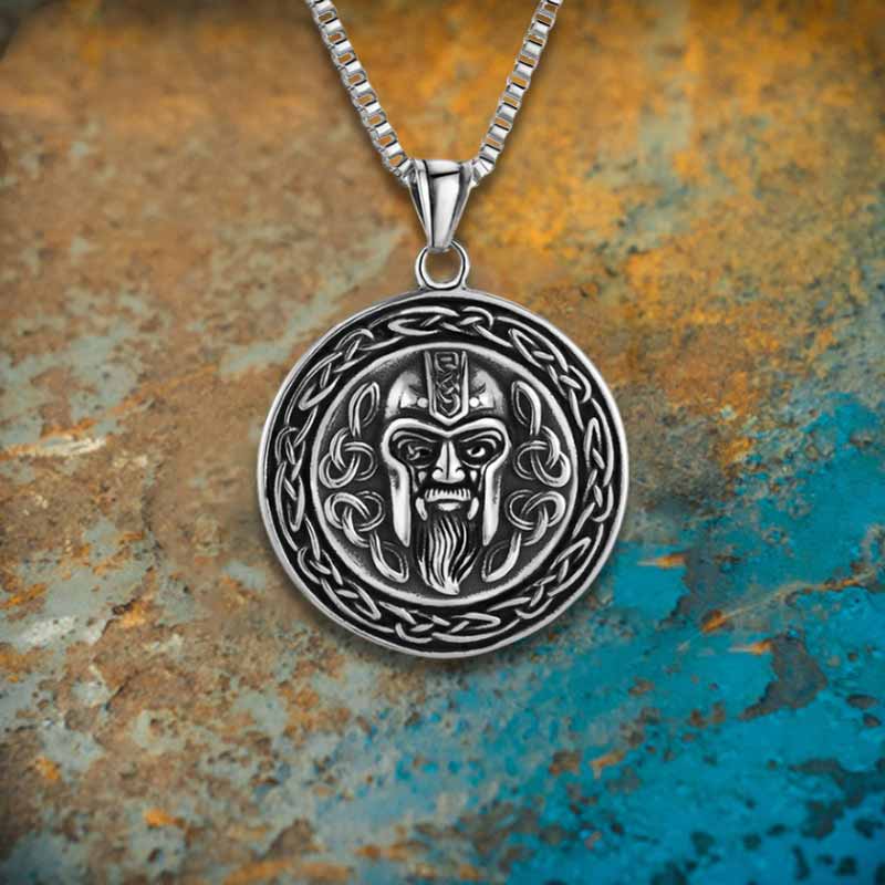 Celtic Knot Pirate Head Stainless Steel Pendant