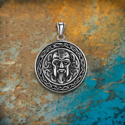 Celtic Knot Pirate Head Stainless Steel Pendant