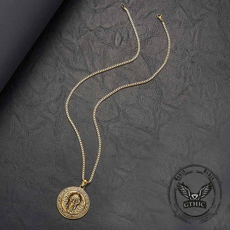 Celtic Knot Pirate Head Stainless Steel Pendant