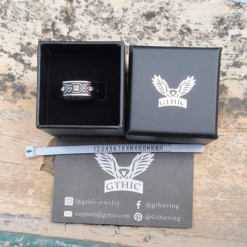 Celtic Knot Stainless Steel Band Ring