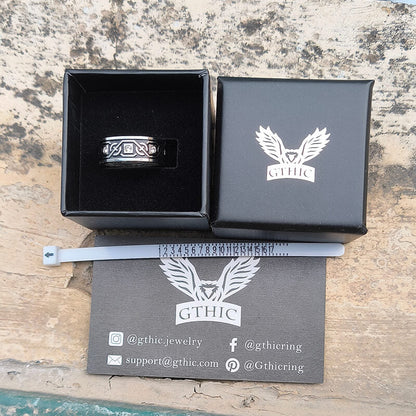 Celtic Knot Stainless Steel Band Ring