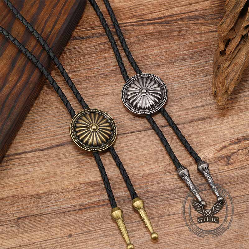 Celtic Pattern Cowboy Alloy Bolo Tie
