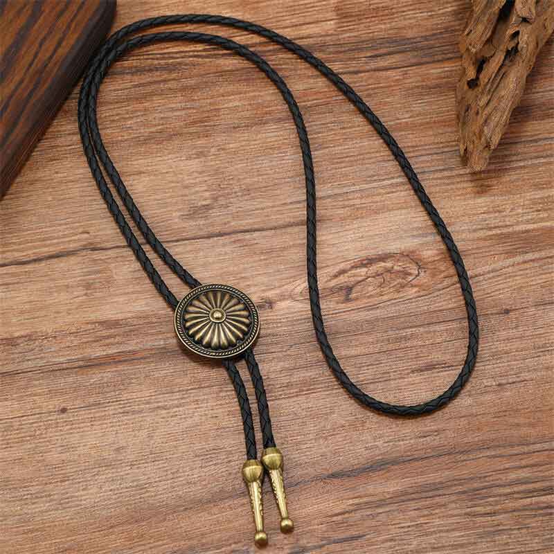 Celtic Pattern Cowboy Alloy Bolo Tie