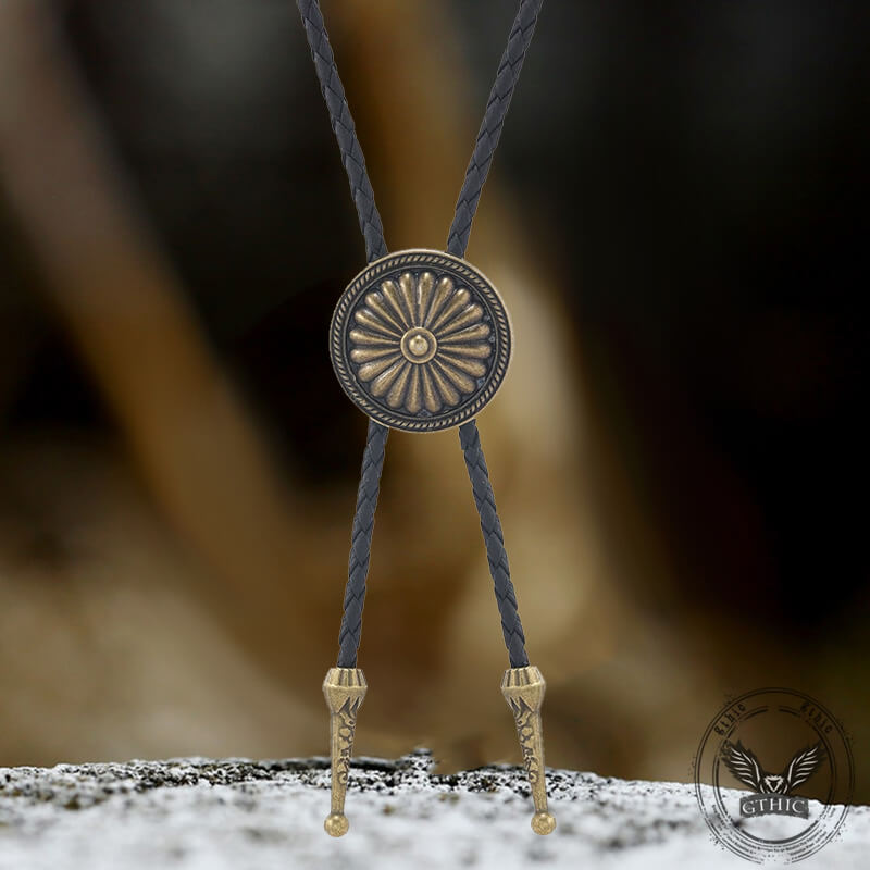 Celtic Pattern Cowboy Alloy Bolo Tie