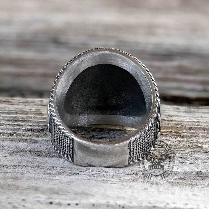 Compass Stainless Steel Marine Ring