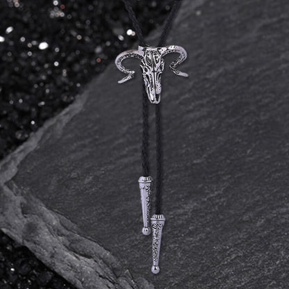 Cow Skull Alloy Bolo Tie
