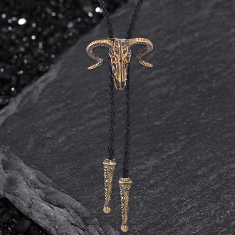 Cow Skull Alloy Bolo Tie