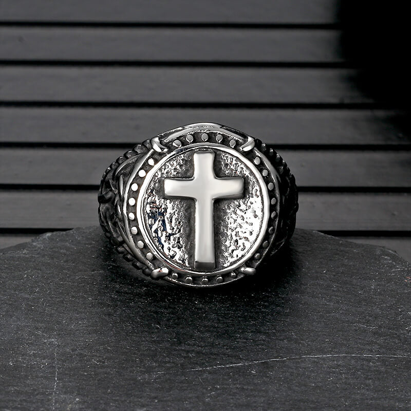 Cross Knot Stainless Steel Ring