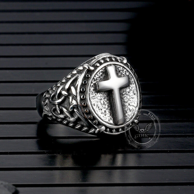 Cross Knot Stainless Steel Ring