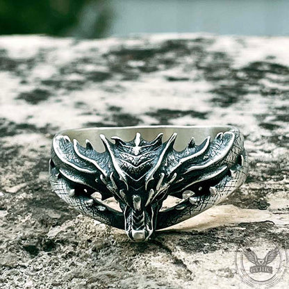 Domineering Dragon Head Sterling Silver Ring