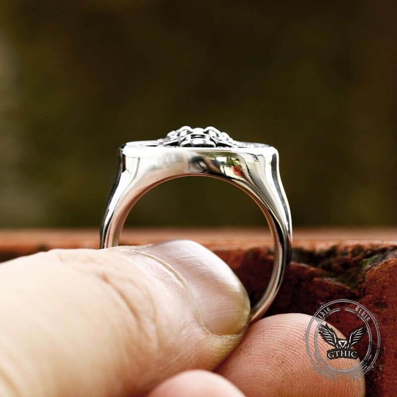 Dragon Head Pattern Stainless Steel Ring
